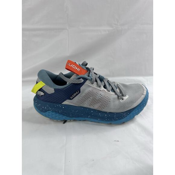 Karhu Ikoni Hiking Trail Running Shoes Comfort Size 8 Mirage Gray Deep Lagoon - Picture 9 of 10